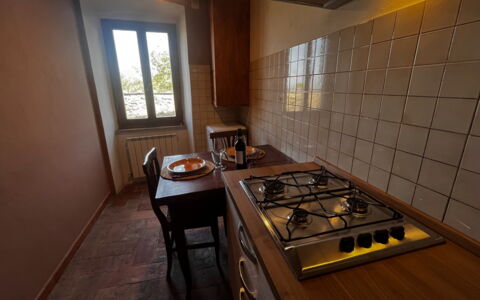 Appartamento Del Mercato: Fornuis, Major Appliance, Toestel Van De Keuken, Keuken, Gasfornuis, Fornuis, Cooktop, Flooring, Countertop, Huishoudapparatuur