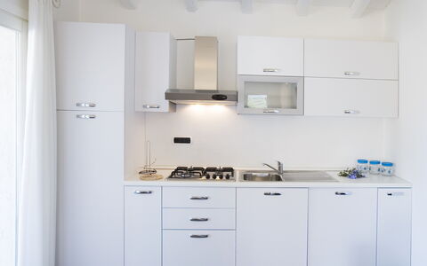 Villa Asparago: Keuken, Major Appliance, Toestel Van De Keuken, Countertop, Cabinetry, Interieur Ontwerp, Fornuis, Huishoudapparatuur, Gootsteen, Flooring