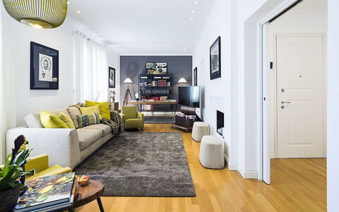 Penthouse: Meubilair, Interieur Ontwerp, Flooring, Verdieping, Bankstel, Muur, Houten Vloer, Woonkamer, Hout, Kamer