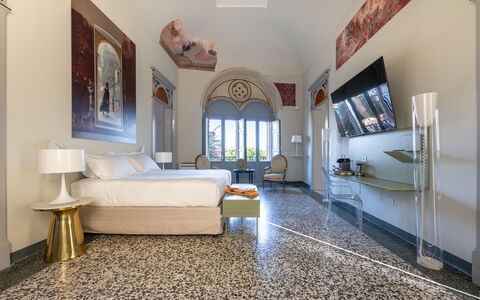 Palazzo Villani Lubelli: Interieur Ontwerp, Flooring, Verdieping, Plafond, Meubilair, Hotel, Toevlucht, Woonkamer, Tapijt, Slaapkamer