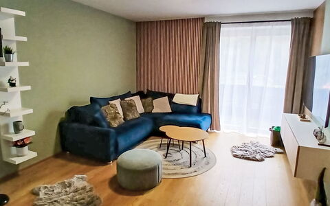Na Kovárně: Meubilair, Interieur Ontwerp, Verdieping, Flooring, Muur, Kamer, Hout, Bankstel, Woonkamer, Huis