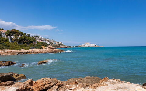 Vita: Blauw, Water, Kust, Watervoorraden, Zwemwater,  Felsen\, Kust En Oceanic Landvormen, Strand, Zee, Horizon