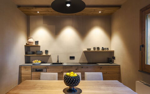 Casa Gibel: Meubilair, Interieur Ontwerp, Hout, Flooring, Keuken, Countertop, Huis, Verdieping, Verlichting, Plafond