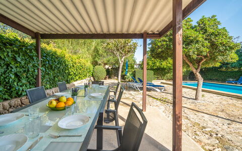 Ca Na Canta: Buitenmeubels, Meubilair, Schaduw, Outdoor Structuur, Veranda, Pergola, Tuin, Patio, Buitentafel, Eco Hotel