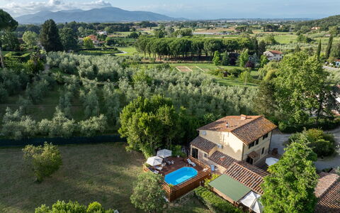 Podere la Botte, Pool, Lari: Zwembad, Voedsel, Landgoed, Eco Hotel, Villa, Hacienda, Vogelperspectief, Boerderij, Toevlucht, Luchtfotografie