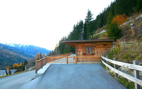 Chalet Ebenholz: Boom, Lariks, Heuvel Station, Bergketen, Helling, Hek, Blokhut, Vallei