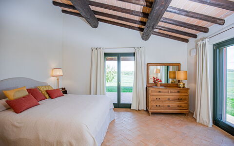 Villa Lodolaio: Meubilair, Hout, Interieur Ontwerp, Flooring, Verdieping, Plafond, Huis, Bed, Slaapkamer, Kamer