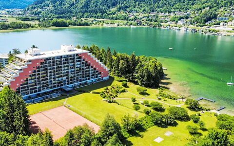 Studio Landskron Seezugang: Hoogland, Heuvel Station, Bergketen, Vallei, Ridge, Reservoir, Loch, Alpen, Badplaats, Geluid