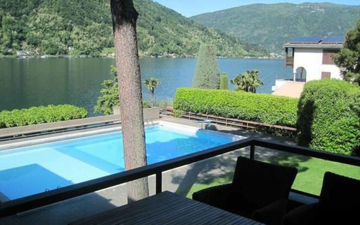 Exklusives Apartment, am Luganersee, mit Außenpool