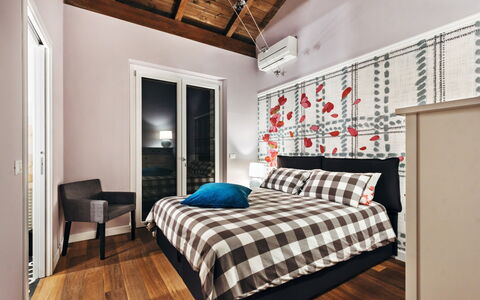 Villa Carciofa: Meubilair, Interieur Ontwerp, Bed, Slaapkamer, Muur, Flooring, Bedding, Laken, Verdieping, Huis