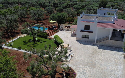 Villa Antony: Huis, Landgoed, Tuin, Hacienda, Landscaping, Werf, Herenhuis, Villa, Oprit, Schaduw