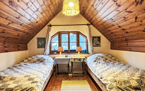 Himmelreichmühle: Hout, Interieur Ontwerp, Meubilair, Slaapkamer, Plafond, Verdieping, Bed, Huis, Flooring, Huis