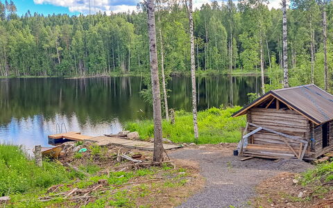 Murtolampi: Boom, Hout, Woud, Bank, Bos, Natuurgebied, Hut, Verblijf