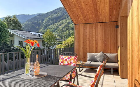 Glacier Loft Kitzsteinhorn 1: Bergketen, Hardwood, Eco Hotel, Beits, Balkon, Vallei, Ontwerp, Veranda, Plank, Multiplex
