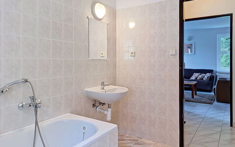 Green Valley Park Stárkov 15: Badkamer, Loodgieterswerkinrichting, Flooring, Muur, Verdieping, Interieur Ontwerp, Loodgieter, Wastafel In De Badkamer, Kraan, Wastafel