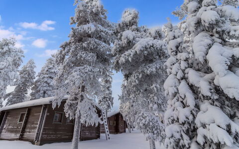 Kelokaltiokylä Mökki 58: Sneeuw, Winter, Boom, Afdeling, Hout, Verblijf, Landschap, Huis, Freezing, Huis