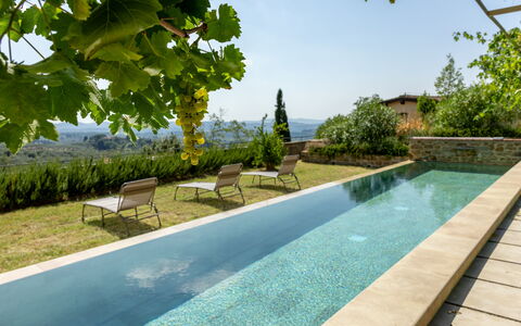 Villa Il Casalino, Florentine Hills with Pool: Zwembad, Samengesteld Materiaal, Tuin, Landscaping, Landgoed, Waterpartij, Eco Hotel, Hacienda, Villa, Flagstone