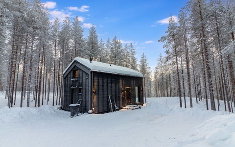 Soutaja Lodge: Hout, Sneeuw, Winter, Freezing, Schuur, Verblijf, Hut, Blokhut