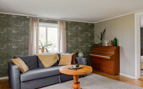 Hönetorpet: Meubilair, Flooring, Interieur Ontwerp, Hout, Verdieping, Plafond, Houten Vloer, Kamer, Woonkamer, Huis