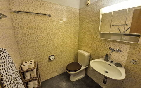 Crans-Léman 5: Badkamer, Wc Bril, Wastafel In De Badkamer, Loodgieterswerkinrichting, Muur, Flooring, Toilet, Verdieping, Wastafel, Kraan