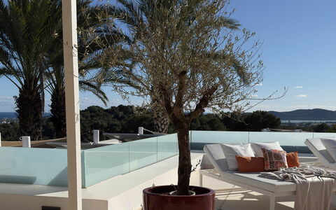 Villa the Marvel: Meubilair, Buitenmeubels, Stoel, Schaduw, Balkon, Toevlucht, Bloempot, Kamerplant, Eco Hotel, Buitentafel