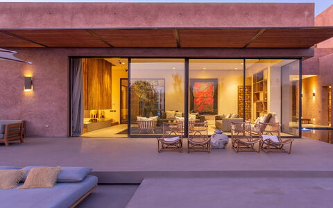Villa Palmeraie: Architectuur, Huis, Verdieping, Samengesteld Materiaal, Zwembad, Schaduw, Landgoed, Eco Hotel, Beton, Toevlucht