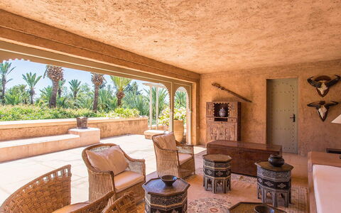 Villa Hasna: Toevlucht, Hacienda, Landgoed, Villa, Schaduw, Stoel, Hotel, Eco Hotel, Woonkamer