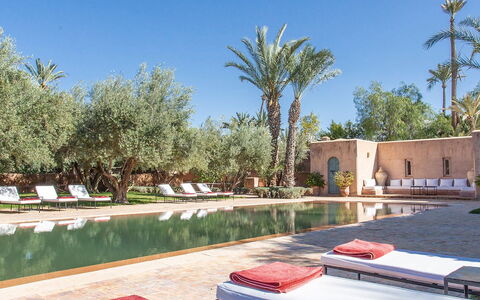 Villa Exotic: Stoel, Toevlucht, Zwembad, Buitenmeubels, Hacienda, Hotel, Ligstoel