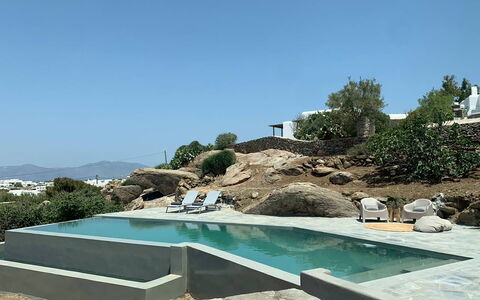 Villa Ermione: Felsen\, Zwembad, Dagzomende, Ligstoel, Tropen, Buitenmeubels, Toevlucht