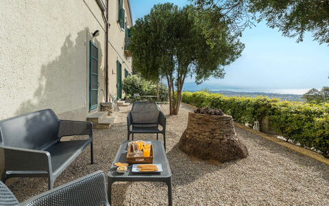 Villa Milo: Buitenmeubels, Stoel, Schaduw, Landscaping, Kamerplant, Buitentafel, Bloempot, Keuken En Eettafel, Patio, Balkon