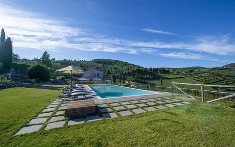 Villa Serena: Zwembad, Cumulus, Buitenmeubels