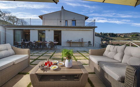 Villa Serena: Meubilair, Stoel, Buitenmeubels, Balkon, Dek, Keuken En Eettafel, Buitentafel, Patio, Toevlucht, Eco Hotel