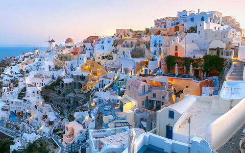 Villa Akrotiri: Blauw, Huis,  Dorf\, Woongebied, Dak, Huis, Menselijke Nederzetting, Zee, Kust, Badplaats