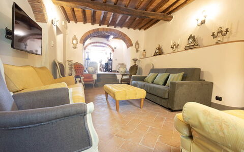 Villa Grevigiana: Meubilair, Interieur Ontwerp, Muur, Flooring, Bankstel, Hout, Verdieping, Kamer, Plafond, Woonkamer