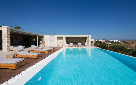 Villa Melina: Blauw, Zwembad, Samengesteld Materiaal, Toevlucht, Hotel, Villa, Eco Hotel, Thermae