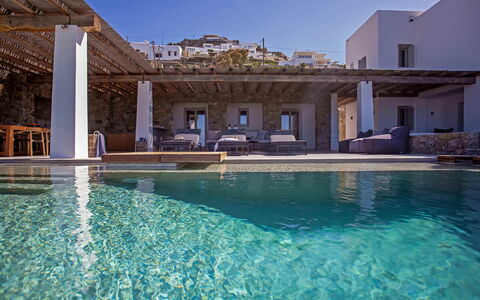 Villa Chimera: Blauw, Zwembad, Toevlucht, Villa, Tegel, Penthouse