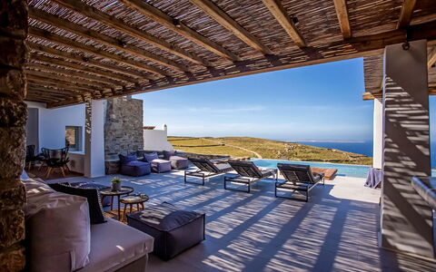 Villa Chimera: Blauw, Huis, Ontwerp, Villa, Toevlucht, Woonkamer