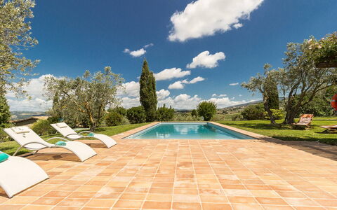 Villa Molinazzo 10: Zwembad, Buitenmeubels, Tuin, Landscaping, Flagstone, Schaduw, Tegel, Toevlucht, Eco Hotel, Waterpartij