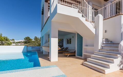 Can Lorenzo: Blauw, Verdieping, Appartement, Balkon, Landgoed, Schaduw, Villa, Zwembad, Ontwerp, Toevlucht