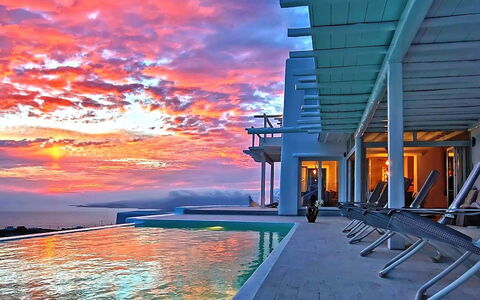 Fanaria Villa: Blauw, Toevlucht, Schemer, Zwembad, Eco Hotel, Villa, Hotel, Avond, Herenhuis, Zonsopkomst