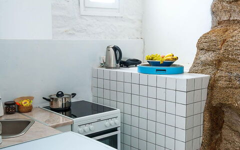 Rose Studio 1: Keuken, Tegel, Toestel Van De Keuken, Countertop, Fornuis, Huishoudapparatuur, Gasfornuis, Fornuis, Kamerplant