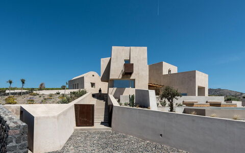 Thera King: Dag, Architectuur, Landschap, Samengesteld Materiaal, Beton, Ontwerp, Brutalisme, Villa