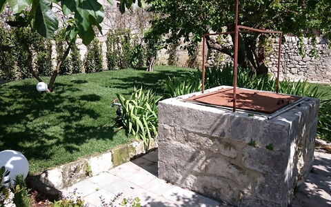 Villa Acreide: Struik,  Felsen\, Tuin, Groundcover, Backyard, Flagstone, Landscaping, Schaduw, Werf