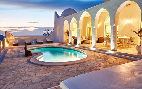 Villa Aldebaran: Blauw, Koepel, Zwembad, Toevlucht, Villa, Buitenmeubels, Eco Hotel, Koepel, Hotel