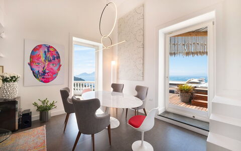 Casa Mariavittoria: Meubilair, Interieur Ontwerp, Flooring, Tafel, Verdieping, Stoel, Kamer, Plafond, Zee, Huis