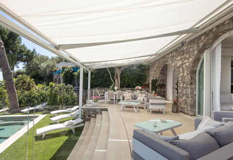 Villa Ieranto 6: Meubilair, Buitenmeubels, Stoel, Toevlucht, Schaduw, Zwembad, Outdoor Structuur, Luifel, Patio, Eco Hotel
