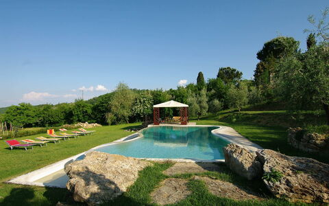 Villa Incanto: Tuin, Zwembad, Gazon, Landscaping, Backyard, Werf, Park, Eco Hotel, Hacienda, Waterpartij