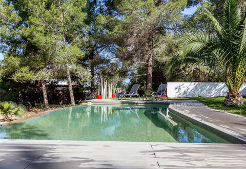 Villa Roja: Zwembad, Toevlucht, Schaduw, Tuin, Eco Hotel, Landscaping, Waterpartij, Backyard, Buitenmeubels