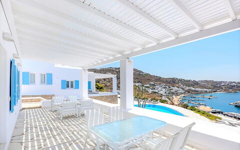 Villa Rose 2: Blauw, Zwembad, Ontwerp, Hotel, Villa, Toevlucht, Penthouse, Balkon