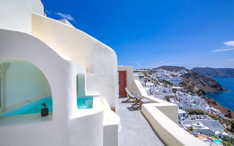 Caldera Suite: Blauw, Appartement, Balkon, Toevlucht, Hotel, Villa, Badplaats, Badplaats, Penthouse, Eco Hotel
